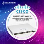 CBS220-48T-4G- Cisco Cisco Business CBS220-48T-4G Smart Switch | 48 Port GE | 4x1G SFP | 3-Year Limited Hardware Warranty