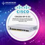 CBS250-8P-E-2G-EU, 8-PORT GE, PoE+, 2 x 1G Combo 8-PORT Cisco REFRESH - Warranty 1 Year